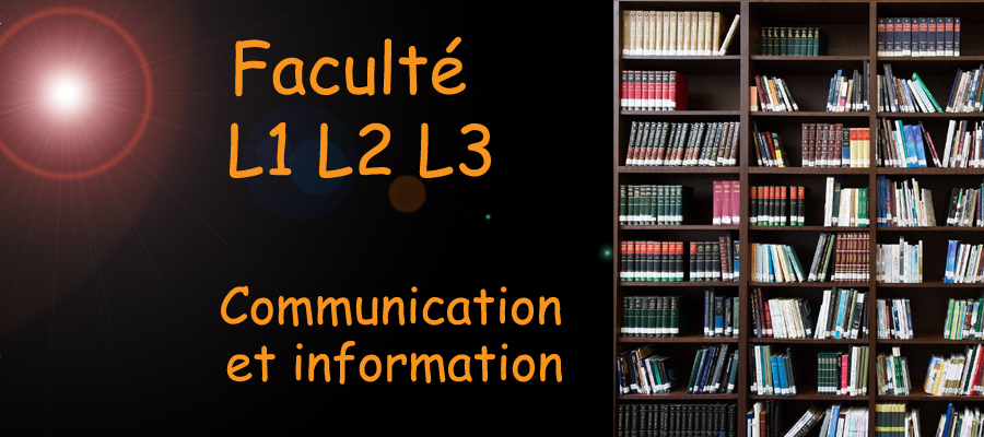 communication et information , niveau L1 L2 L3 , image